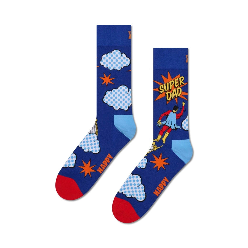 Flying Super Dad Sock