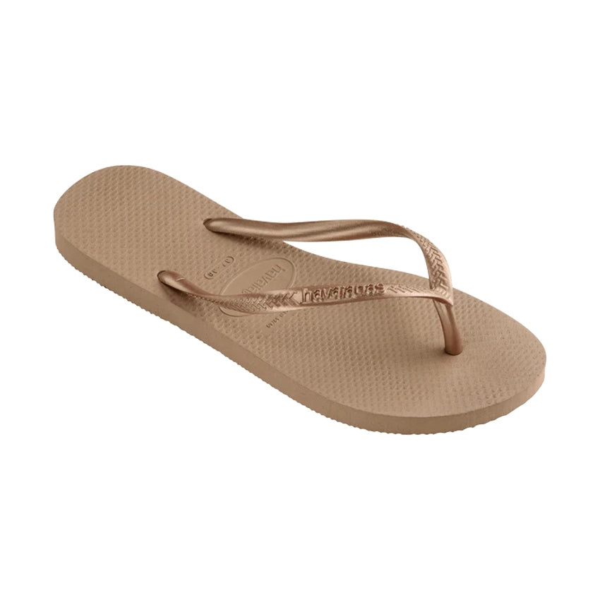 Women's Slim Slippers - Rose Gold