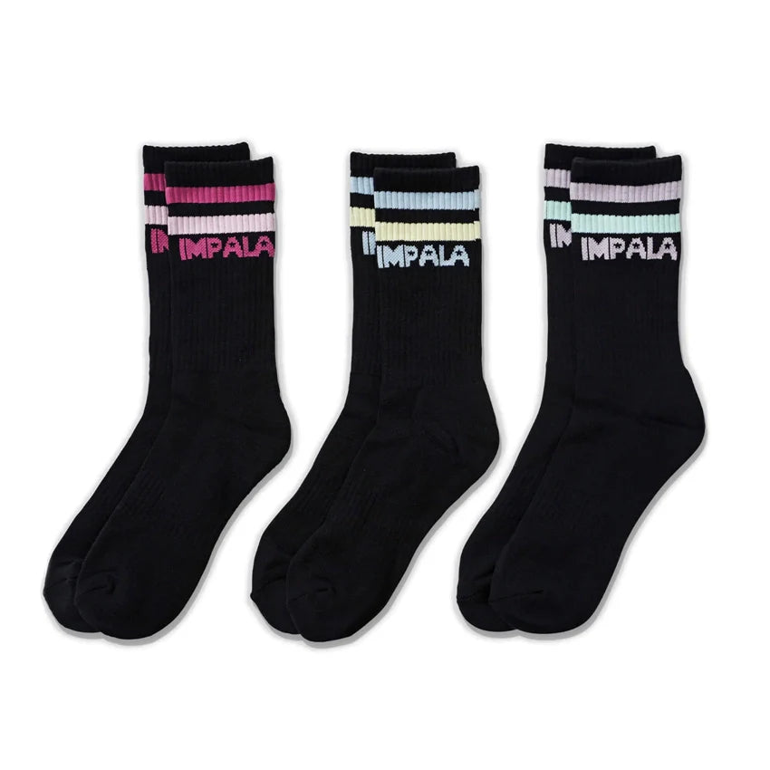 Stripe Sock (3-pack) - Zwart