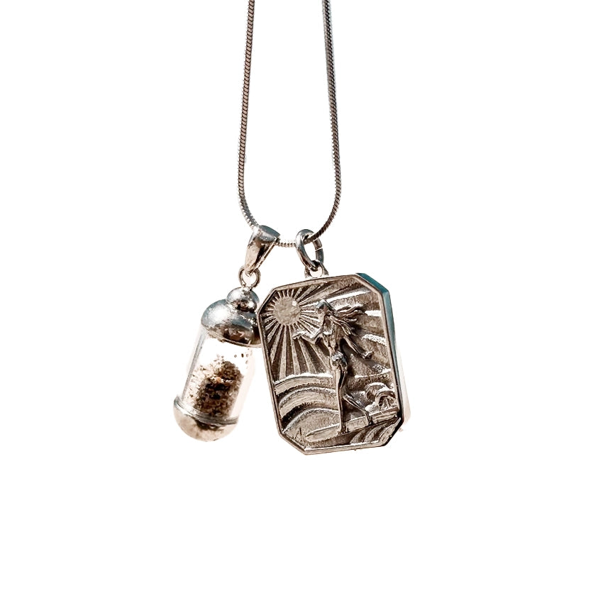 Laguna Beach Pendant Ketting Surfgirl Zilver