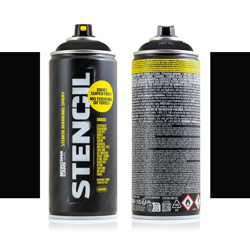 Stencil Spray 400ml - 9000 Black