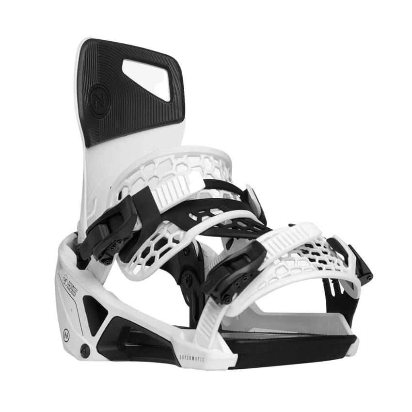 Supermatic 2025 Snowboard Binding - White