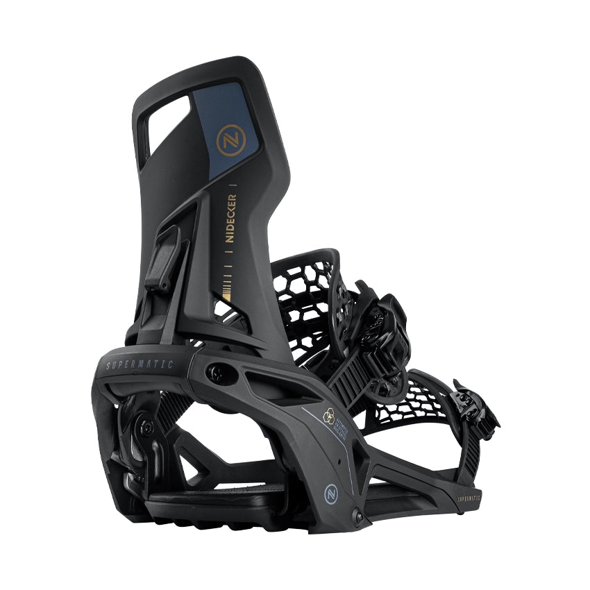 Supermatic 2025 Snowboard Binding - Black