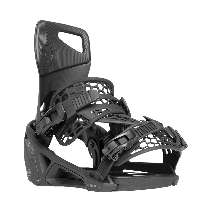 Supermatic 2025 Snowboard Binding - Black