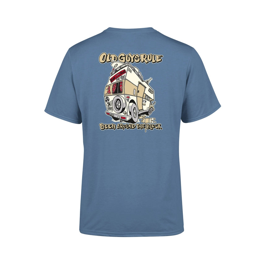 Been Around the Block T-shirt - Indgo Blue