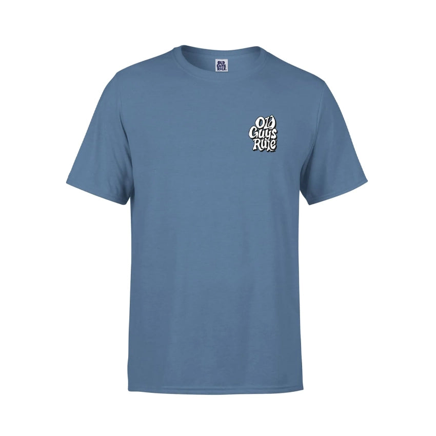 Old Dogs Rule III T-shirt - Indigo Blue