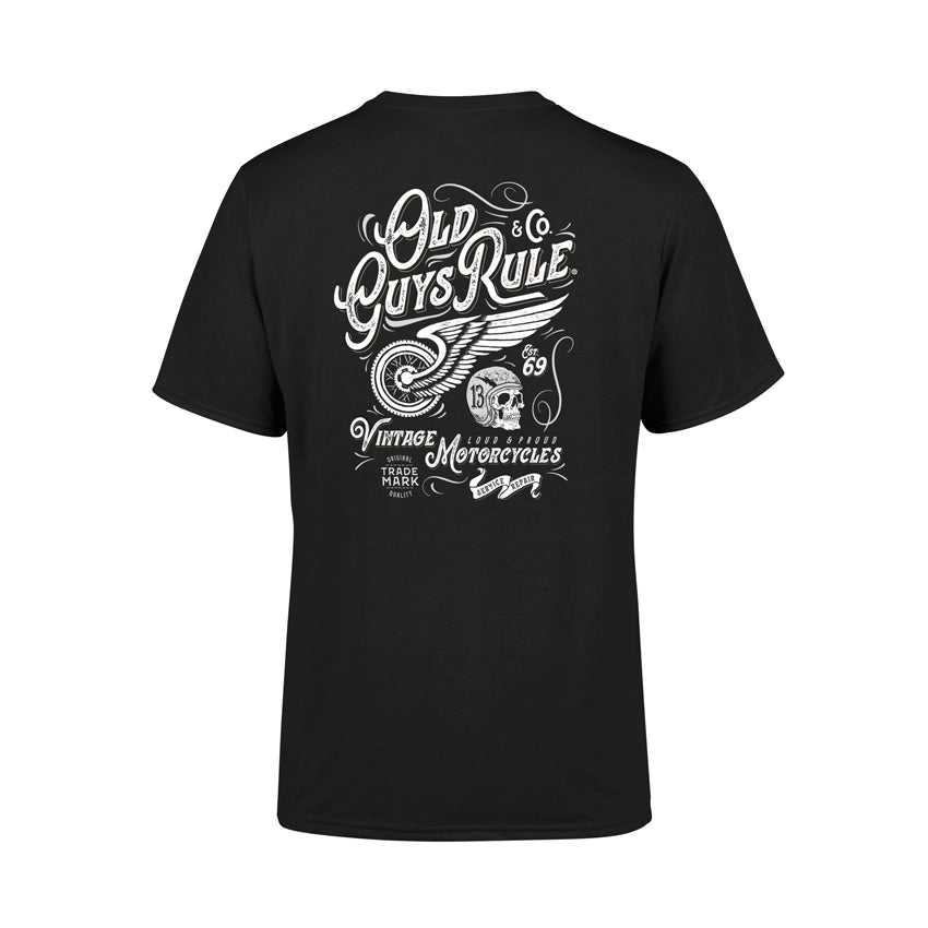 Vintage Motorcycles IV T-shirt - Black