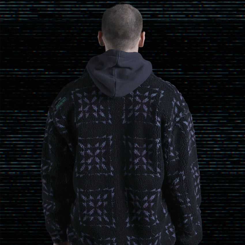 Liam Warr Quarter Zip Polar Fleece - Black