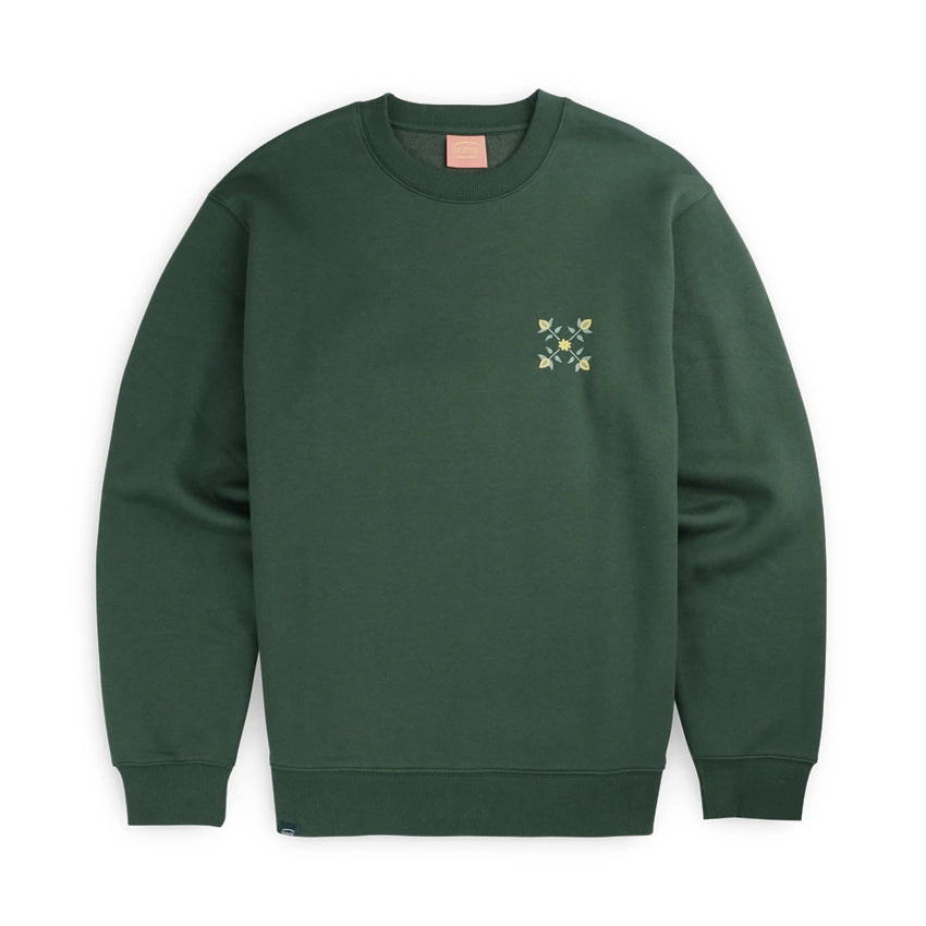 Retro 4flo Chest Print Fleece - Mountain Green