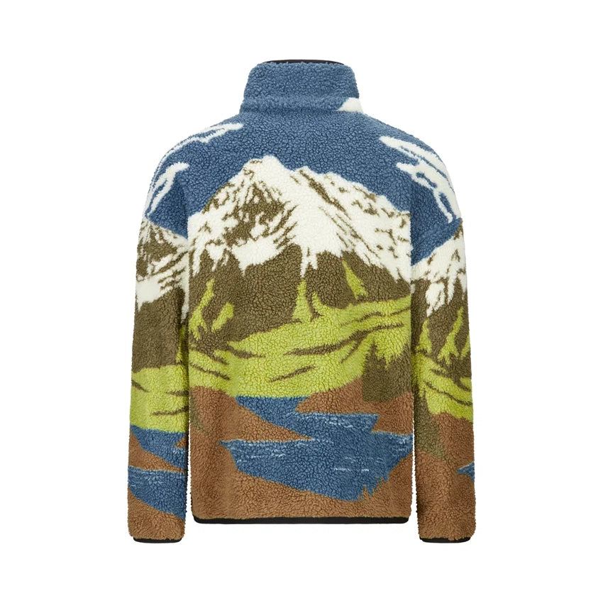 Halfdals Zip Fleece - A Cloudy Landsc Sherpa M