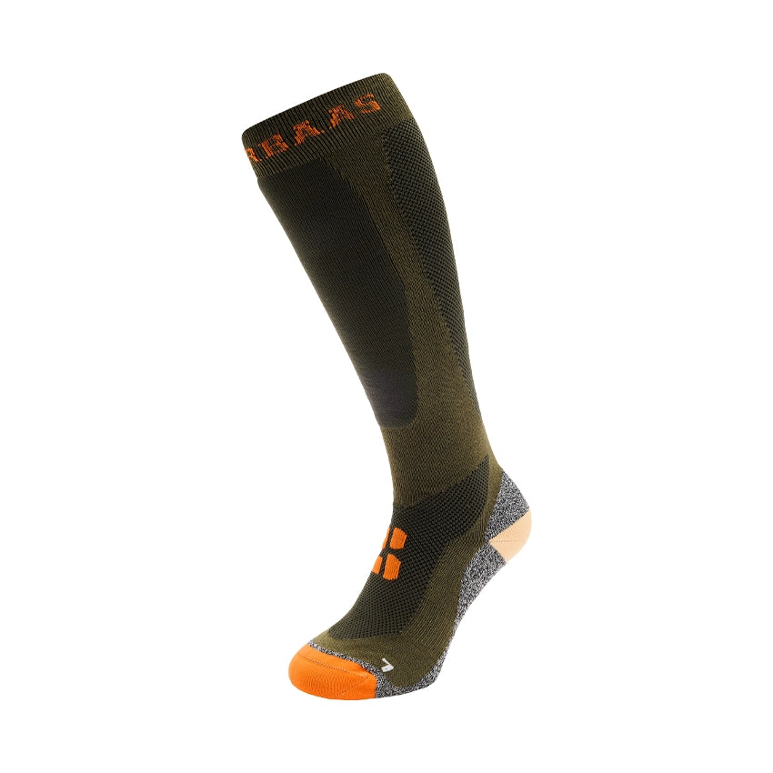 Bamboo Freeride Ski Socks - Olive Green