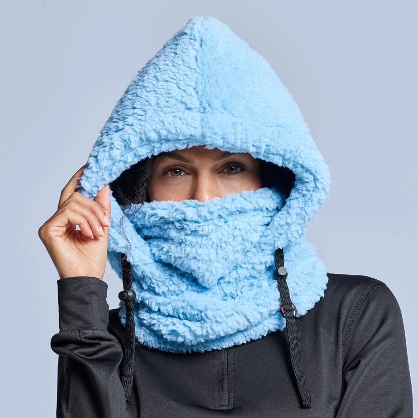 Fluffy Balaclava - Ice Blue