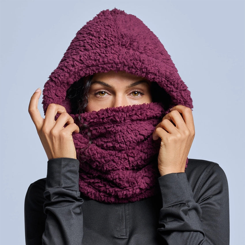 Fluffy Balaclava - Bordeaux