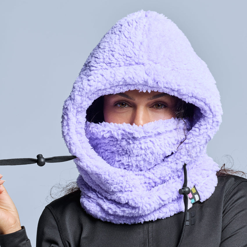 Fluffy Balaclava - Lila