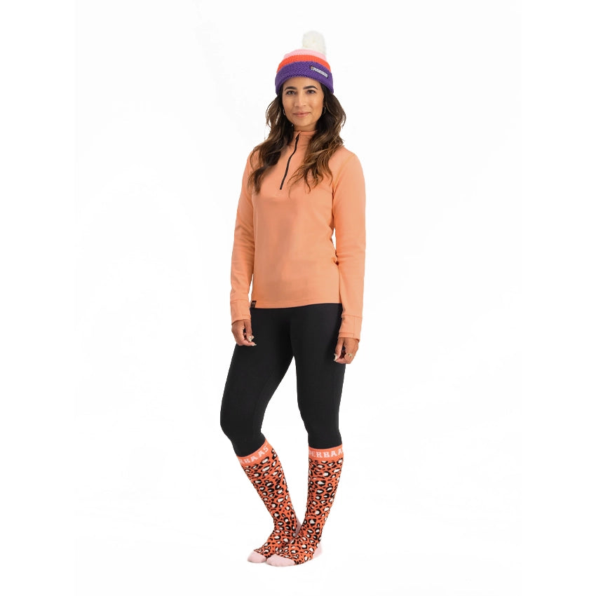 Panther Ski Socks (2-pack) - Orange Multi