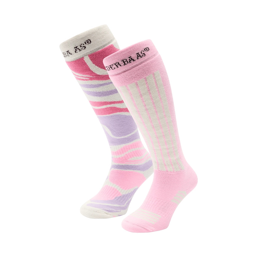 Ski Socks (2-pack) - Powder Rose