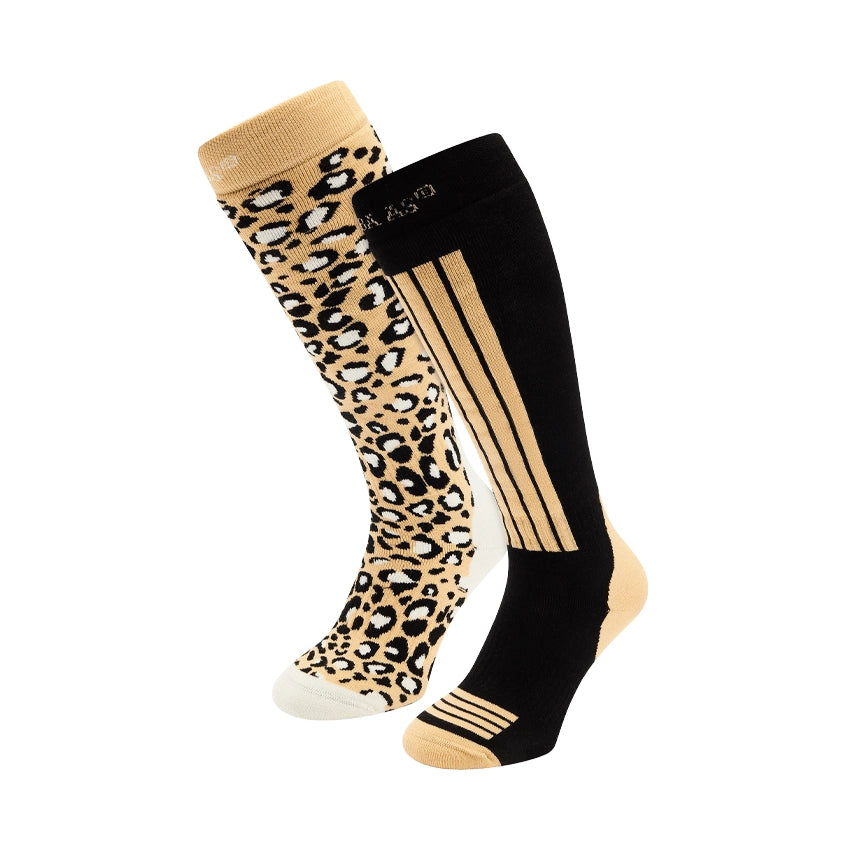 Ski Socks (2-pack) - Black Multi