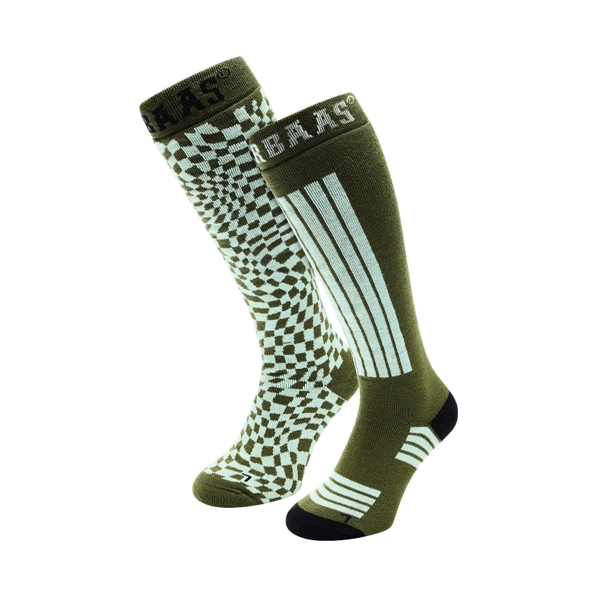 Ski Socks (2-pack) - Green Olive
