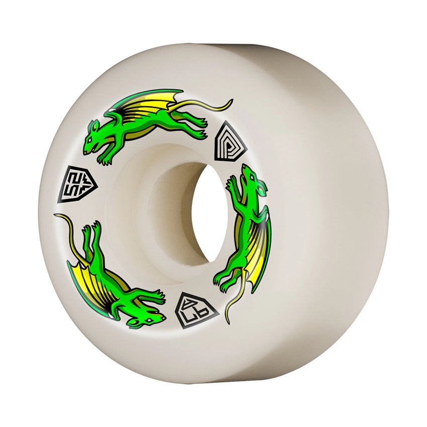 Dragon Formula Nano Rat 52mm x 34mm 97A V4 Skateboard Wielen (4-pack) - Off White