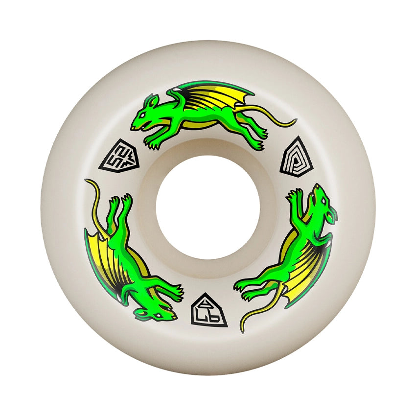 Dragon Formula Nano Rat 52mm x 34mm 97A V4 Skateboard Wielen (4-pack) - Off White