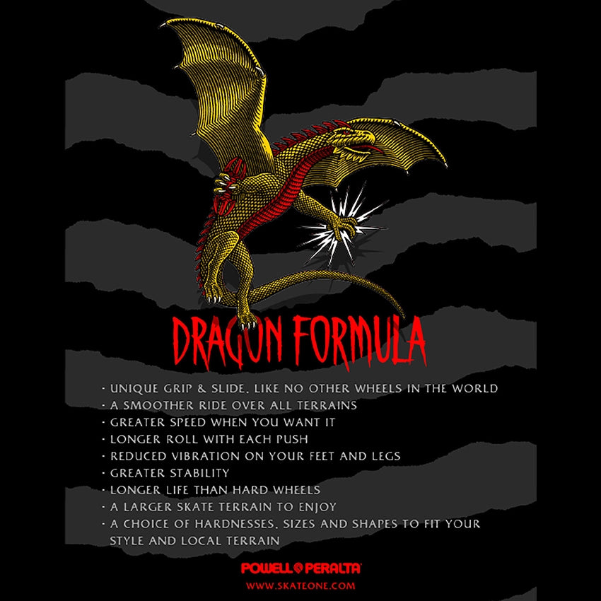 Dragon Formula Nano Rat 52mm x 34mm 88A Skateboard Wielen (4-pack) - Off White