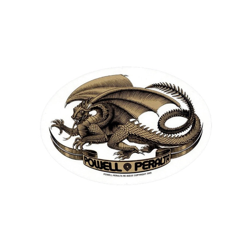 Oval Dragon 5" Sticker