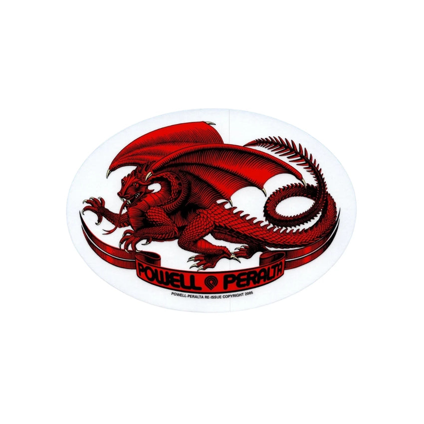 Oval Dragon 5" Sticker