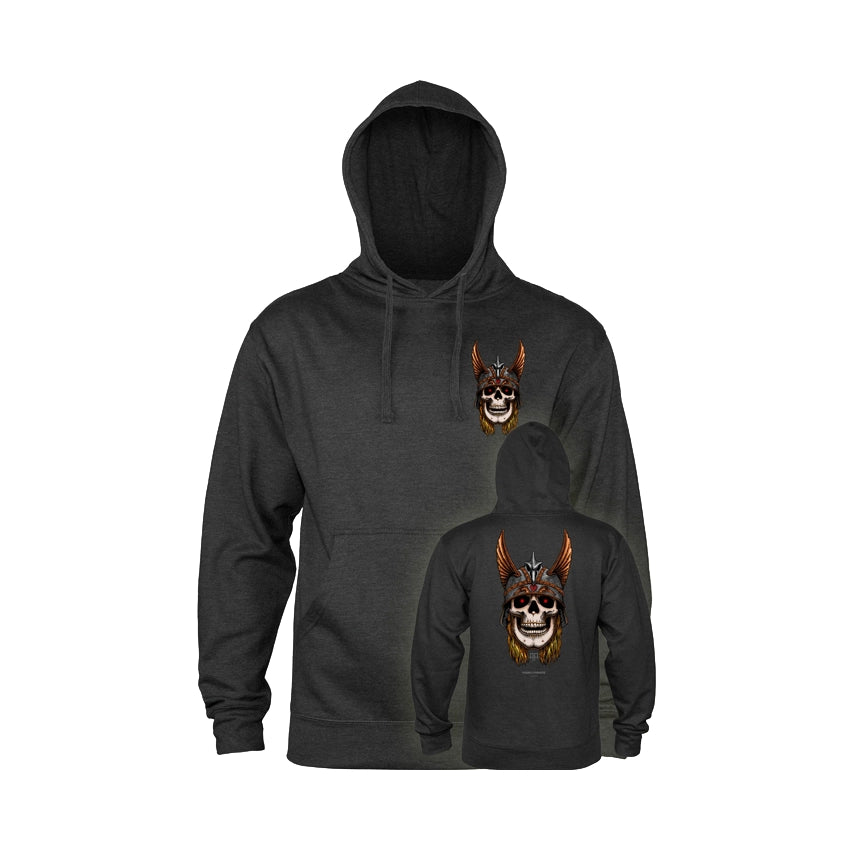 Andy Anderson Mid Weight Skull Hooded Sweatshirt - Charcoal Heather