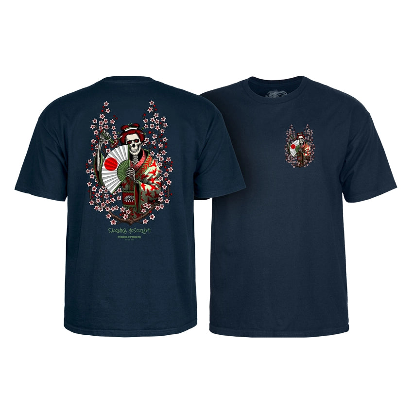 Sakura Yosozumi Samurai T-shirt - Navy