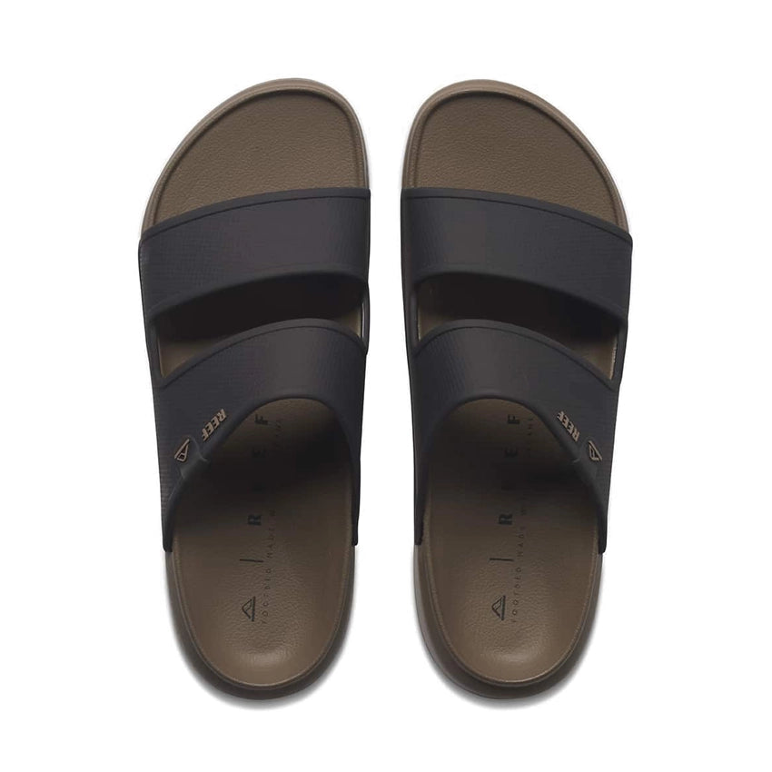Oasis Double Up Slippers - Fossil/Black