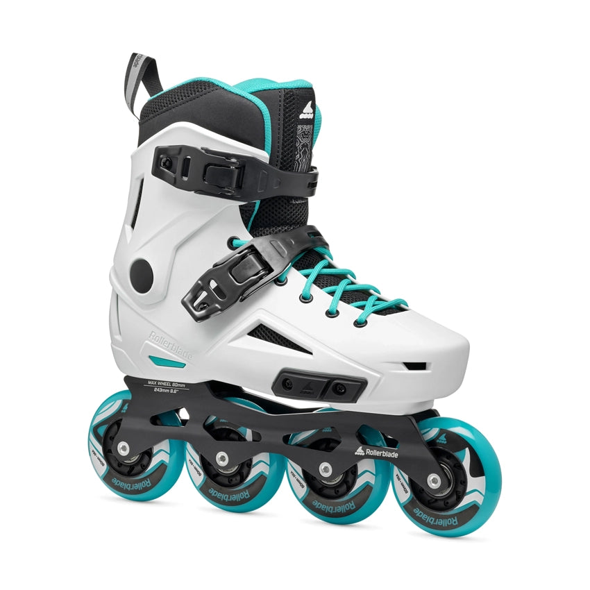 Lightning W - White/Aqua