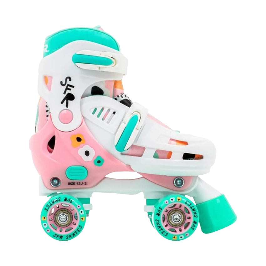 Storm V Adjustable Quad Skates - Flower