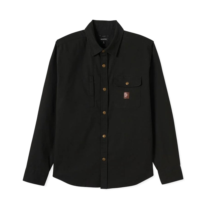 Builders Stretch L/S Overshirt - Washed Black