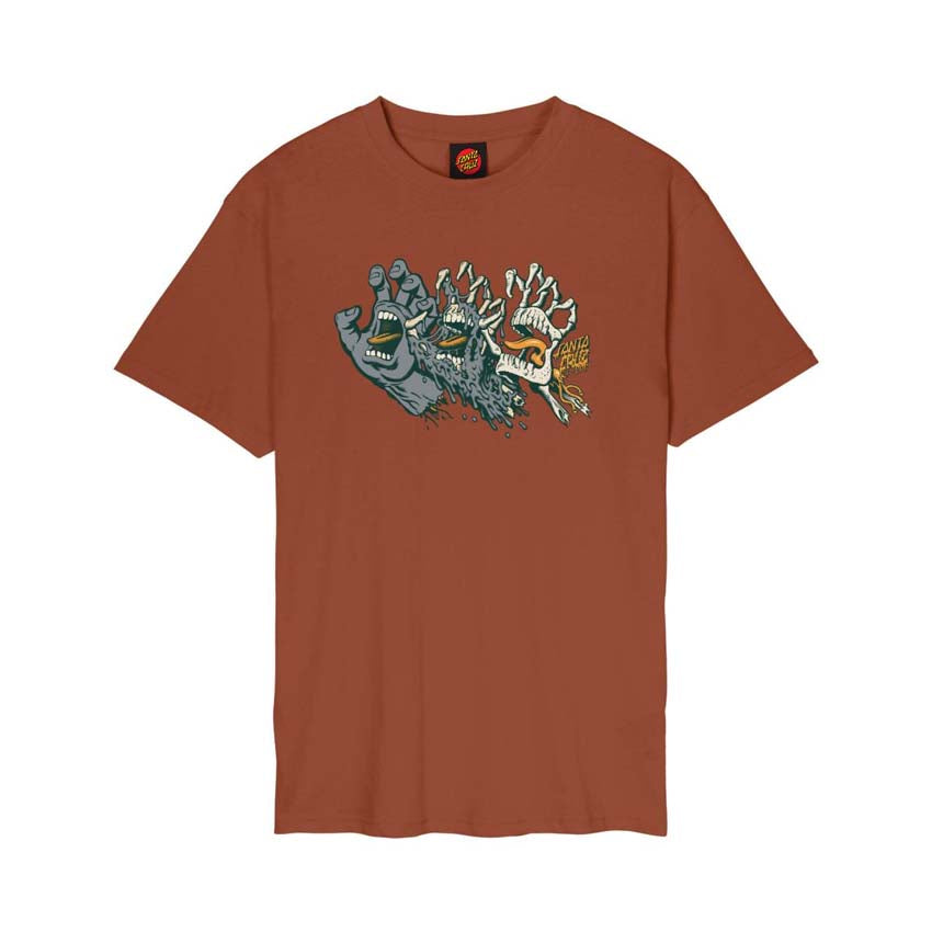 Evolved Hand Front T-Shirt - Baked Clay