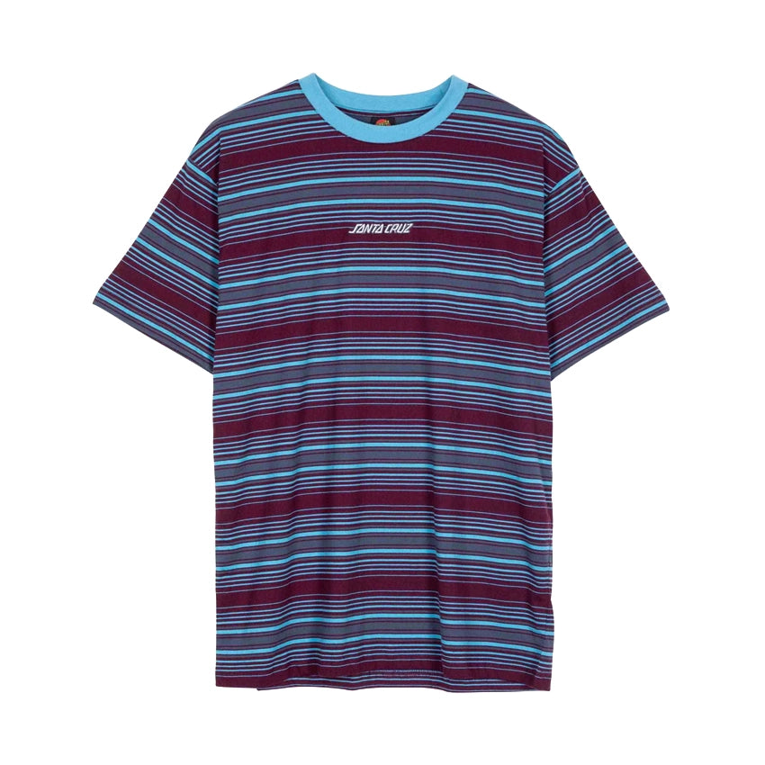Classic Strip Haze Stripe T-Shirt - Dark Cherry Stripe