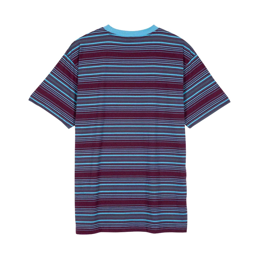 Classic Strip Haze Stripe T-Shirt - Dark Cherry Stripe