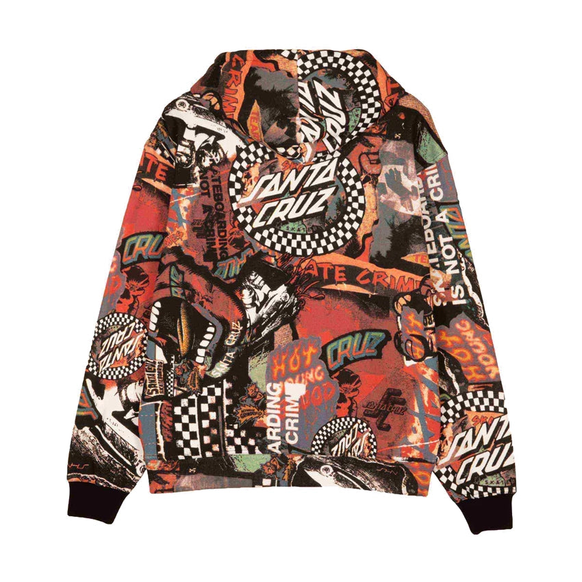 Collage Zip Hoodie