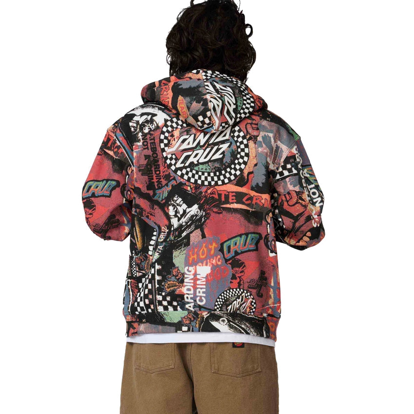 Collage Zip Hoodie
