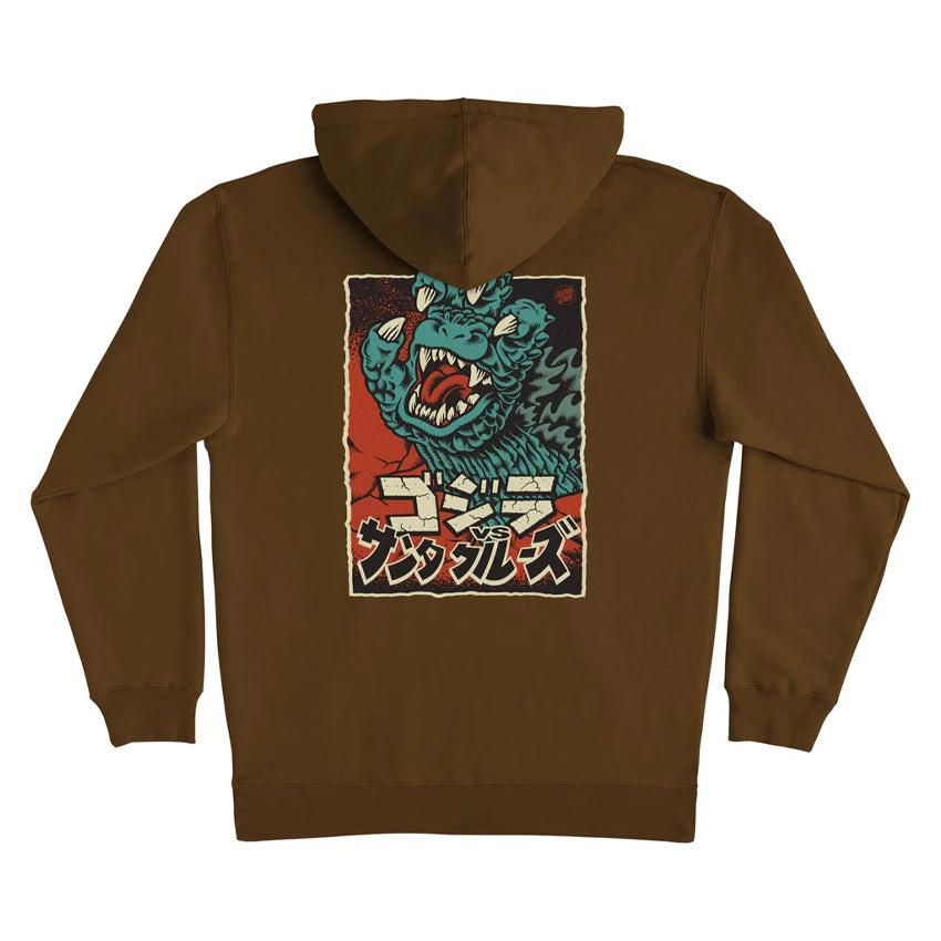 Godzilla Hand Hoodie - Brown