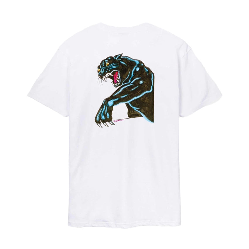 Natas Sketch Panther T-Shirt - White