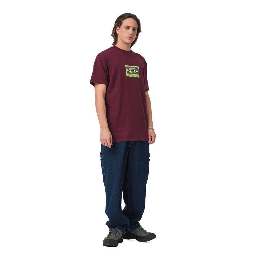 Reason For Living Mixtape T-Shirt - Dark Cherry