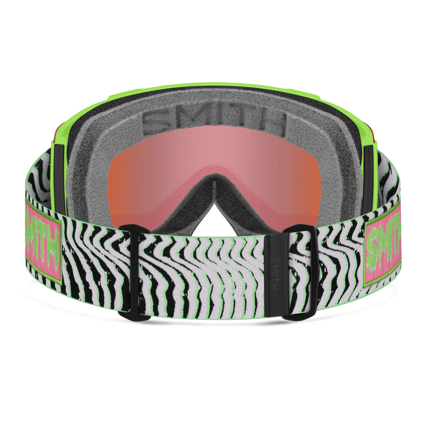 Squad2 Goggles - Slime Static Shag | ChromaPop Everyday Green Mirror