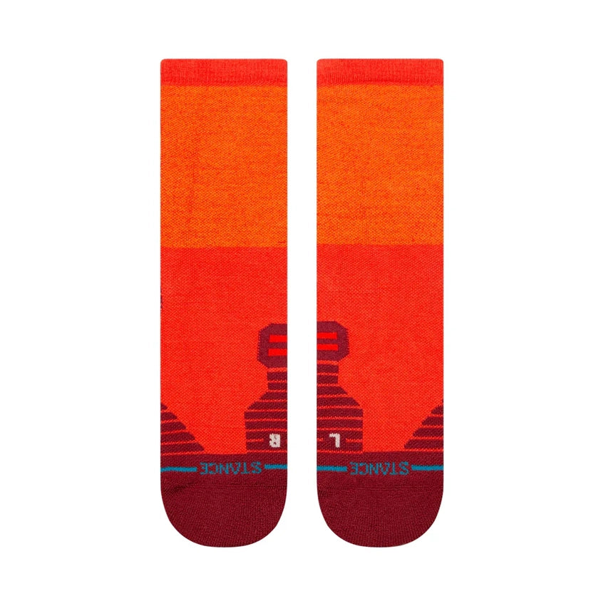 Embers Mid Wool Crew Sokken - Red