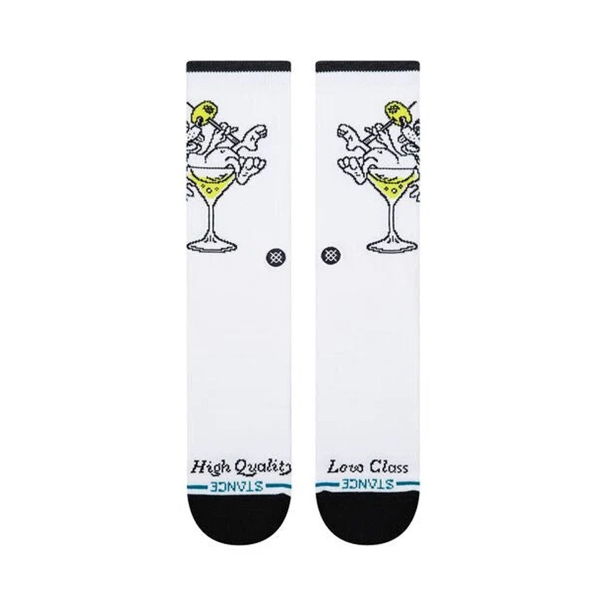 High Quality Low Class Crew Sokken - White