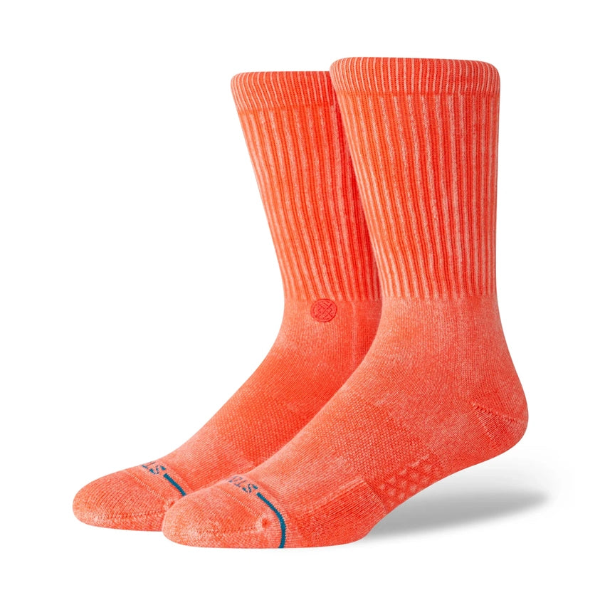 Icon Dyed Crew Sokken - Coral
