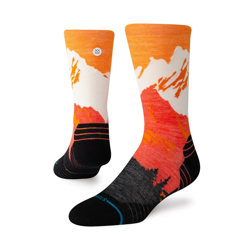 Out Of Range Light Wool Crew Sokken - Orange