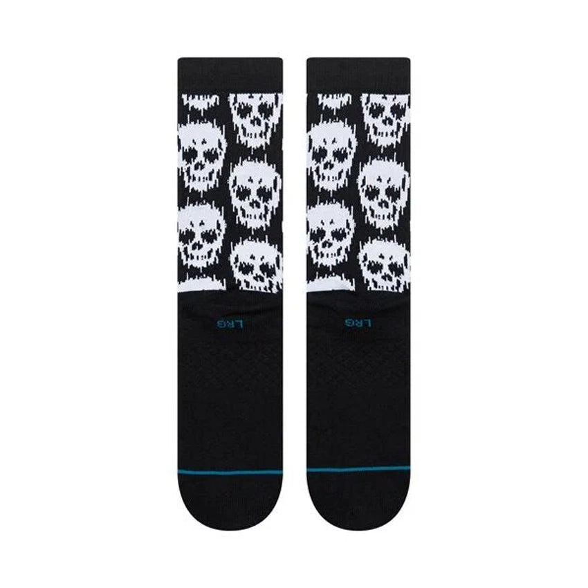Static Skull Crew Sokken - Black