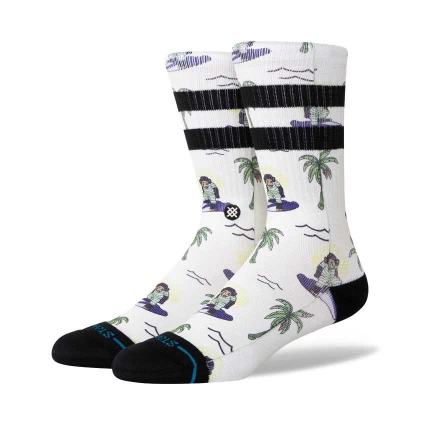 Surfin Monkey Crew Sokken - White