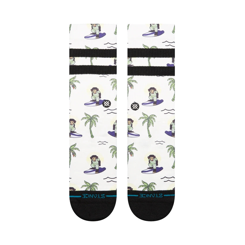 Surfin Monkey Crew Sokken - White