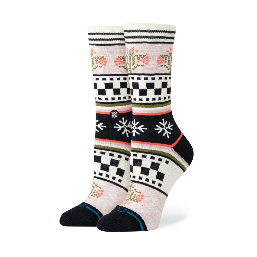 Winter Bloom Crew Sokken - Lilac